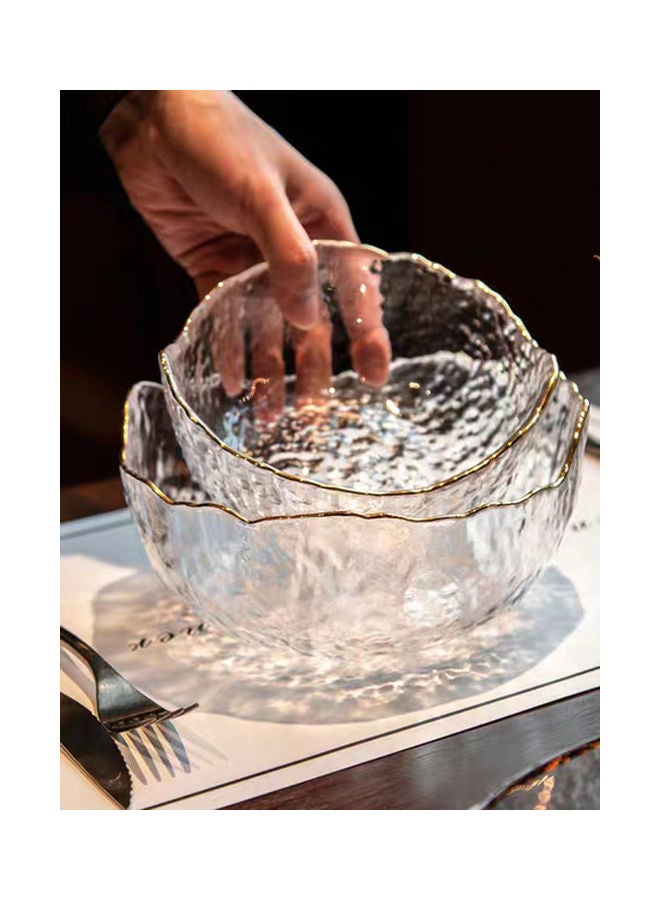 Glass Bowl Clear 13x8.5x6cm