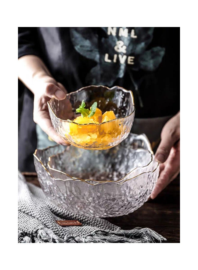 Glass Bowl Clear 13x8.5x6cm