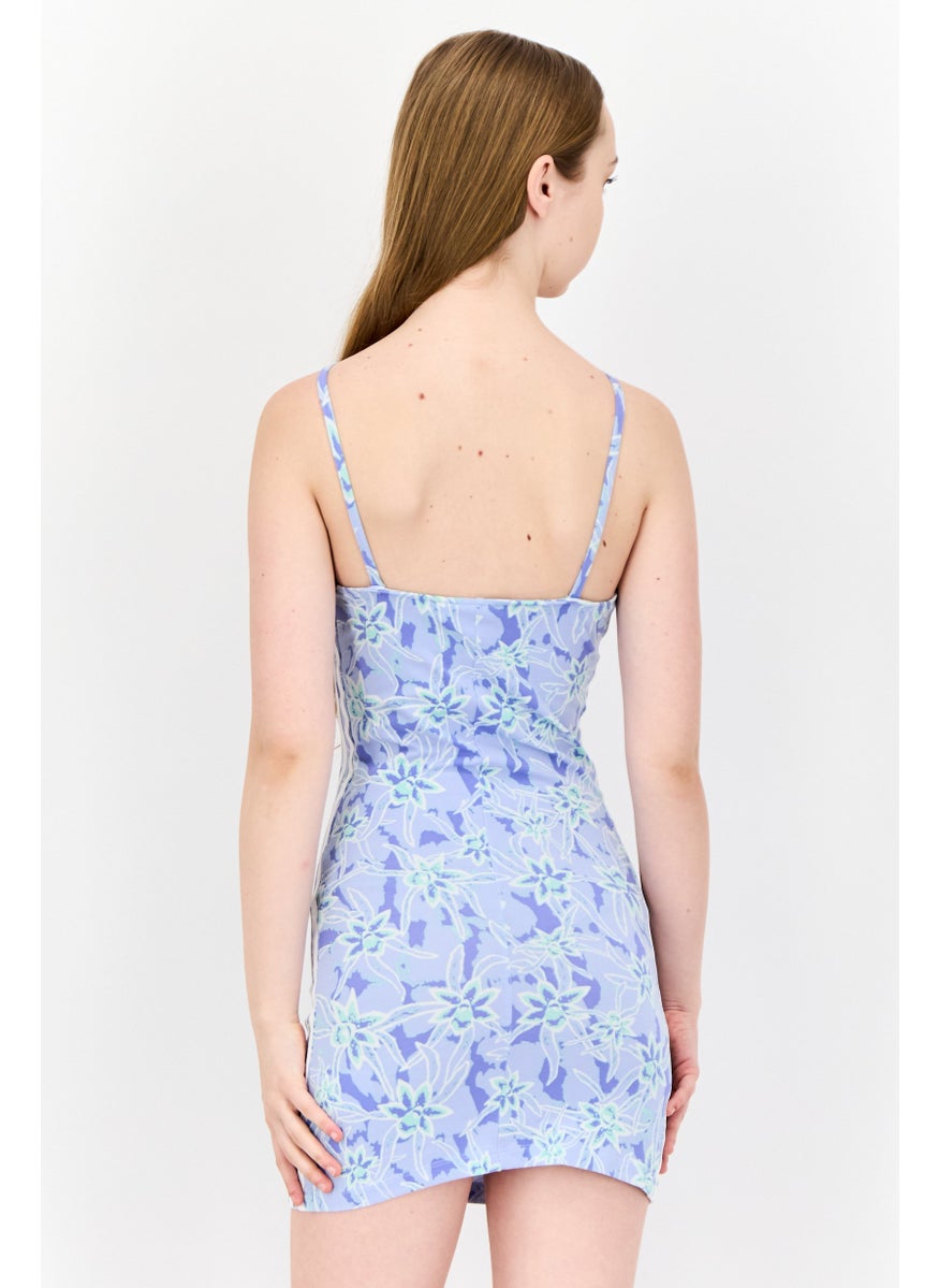 Women Sportswear Fit Sleeveless Outdoor Dress, Multicolor