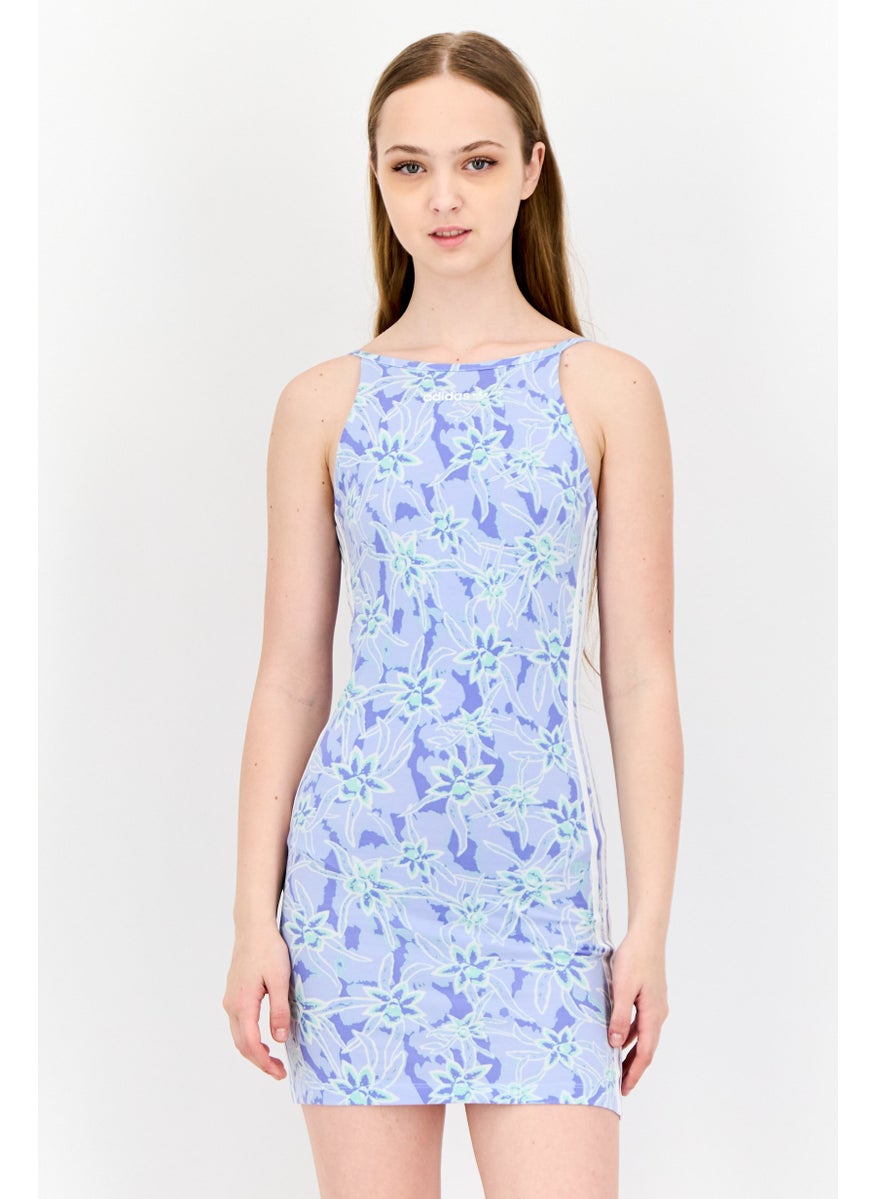 Women Sportswear Fit Sleeveless Outdoor Dress, Multicolor