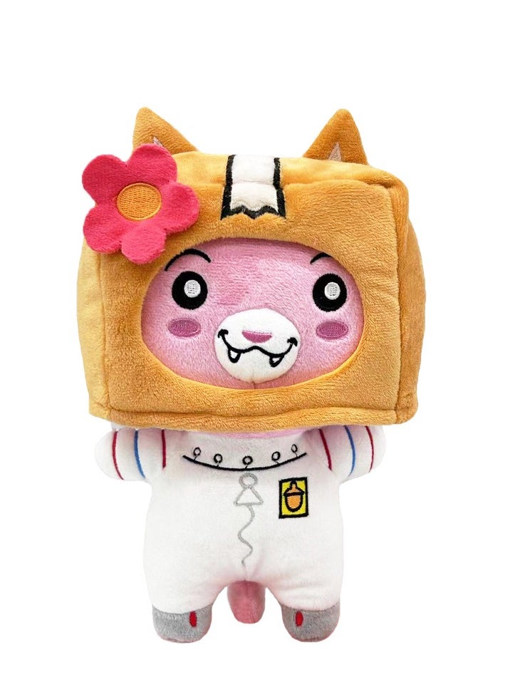 Lanky Box 25cm Soft Plush Fox Robot - Adorable Ocean Theme Stuffed Toy for Kids & Adults