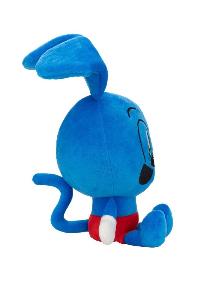 Riggy Monkey Plush Blue Bunny Doll Holiday Gift Bunny Plush Toy Room Decor 25cm