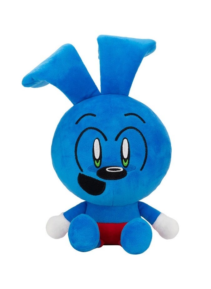 Riggy Monkey Plush Blue Bunny Doll Holiday Gift Bunny Plush Toy Room Decor 25cm