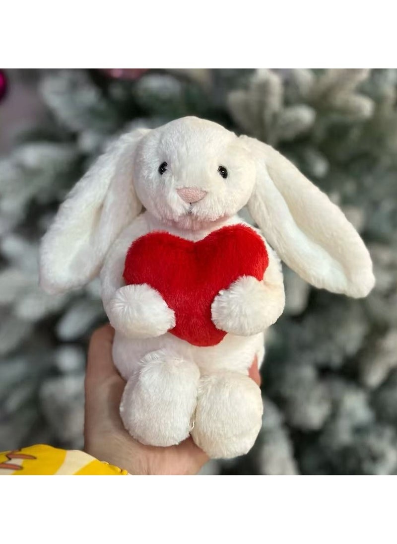 Shy Bonnie Rabbit, Love Bonnie Rabbit Gold Label Floral Plush Toy Gift Doll Doll Soothing Gift for Family and Friends Gift (31cm)