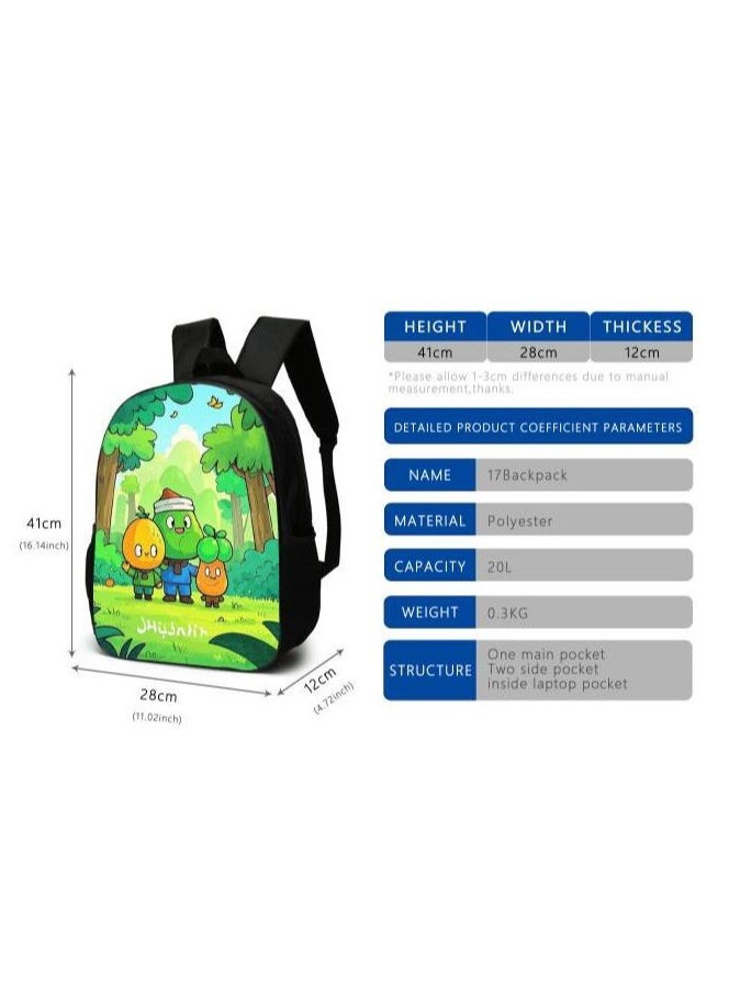 Cartoon style universal three-piece schoolbag - 1369