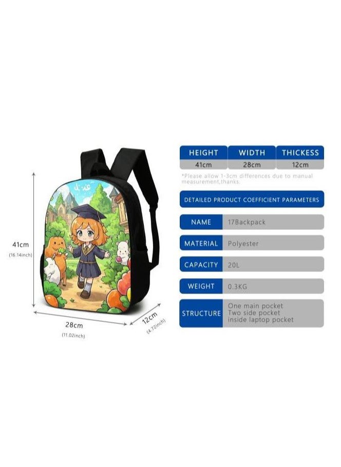 Cartoon style universal three-piece schoolbag - 1103