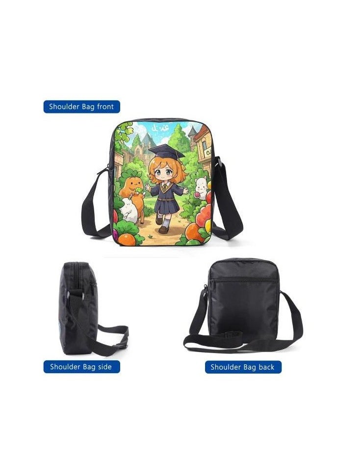Cartoon style universal three-piece schoolbag - 1103