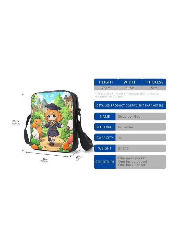Cartoon style universal three-piece schoolbag - 1103