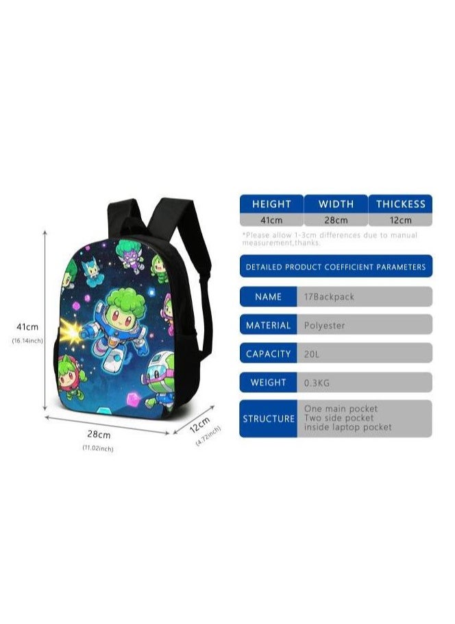Cartoon style universal three-piece schoolbag - 859