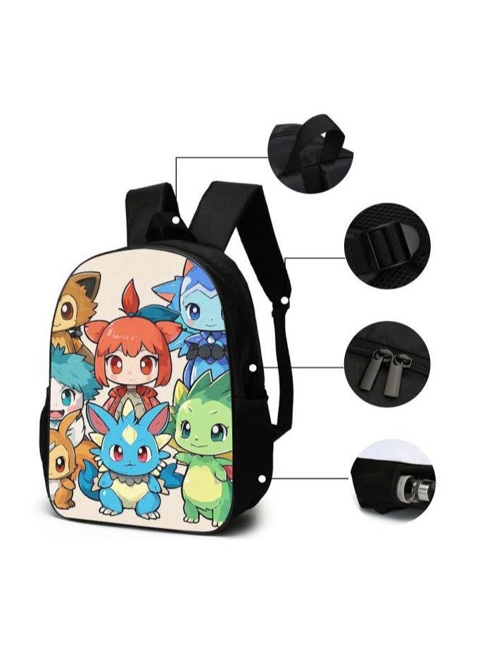 Cartoon style universal three-piece schoolbag - 396