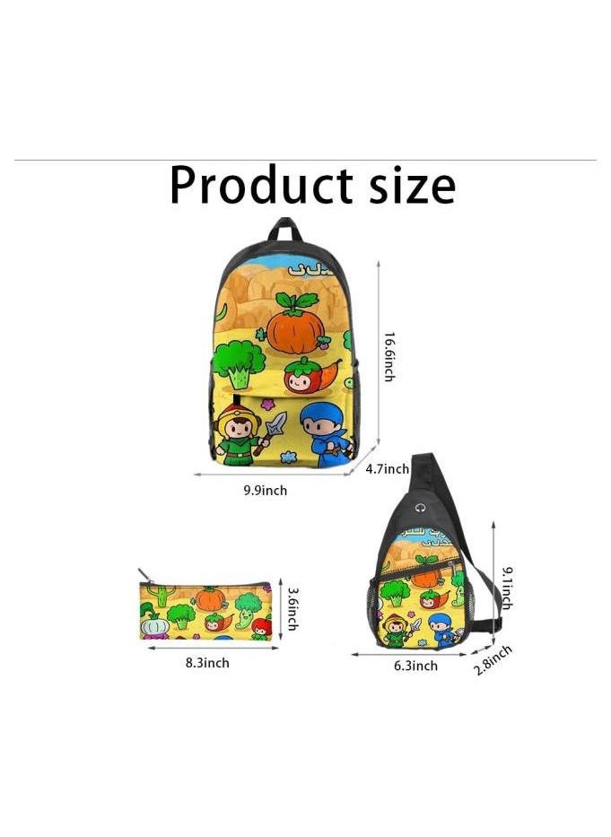 Universal cartoon new three-piece schoolbag - 351