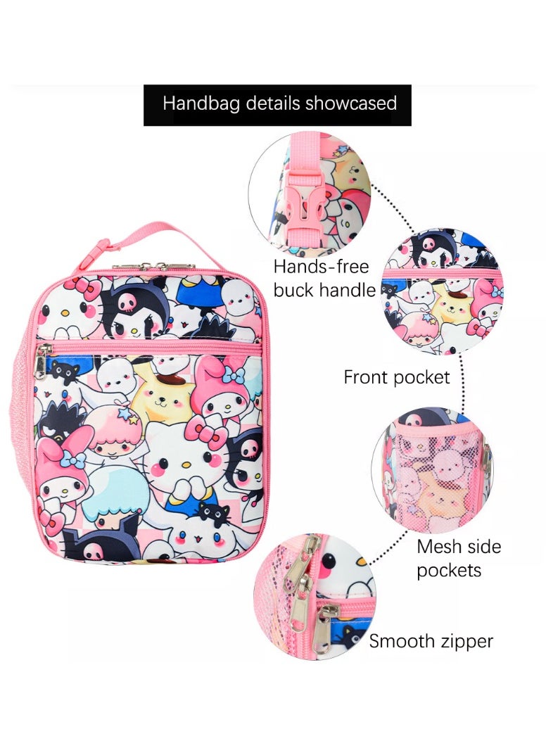 The latest super cool pink three-piece backpack (can be used for travel, school, mountain climbing)