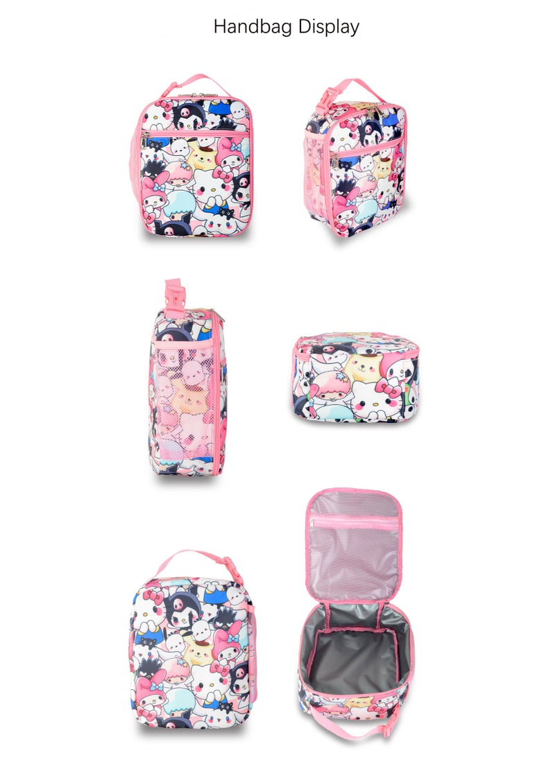 The latest super cool pink three-piece backpack (can be used for travel, school, mountain climbing)