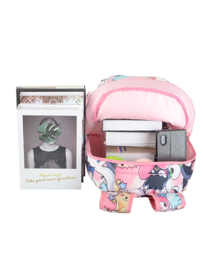 The latest super cool pink three-piece backpack (can be used for travel, school, mountain climbing)