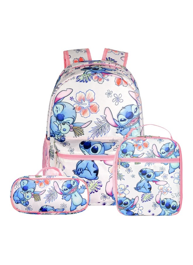 The latest super cool pink three-piece backpack (can be used for travel, school, mountain climbing)