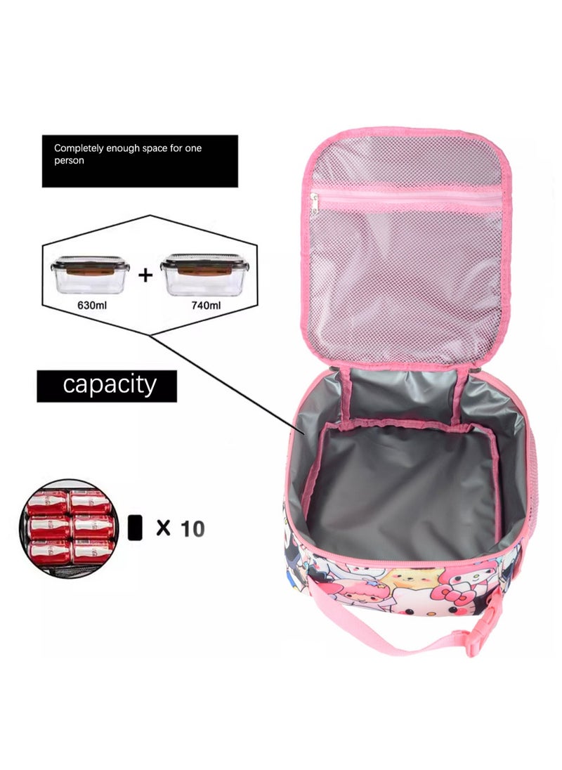 The latest super cool pink three-piece backpack (can be used for travel, school, mountain climbing)