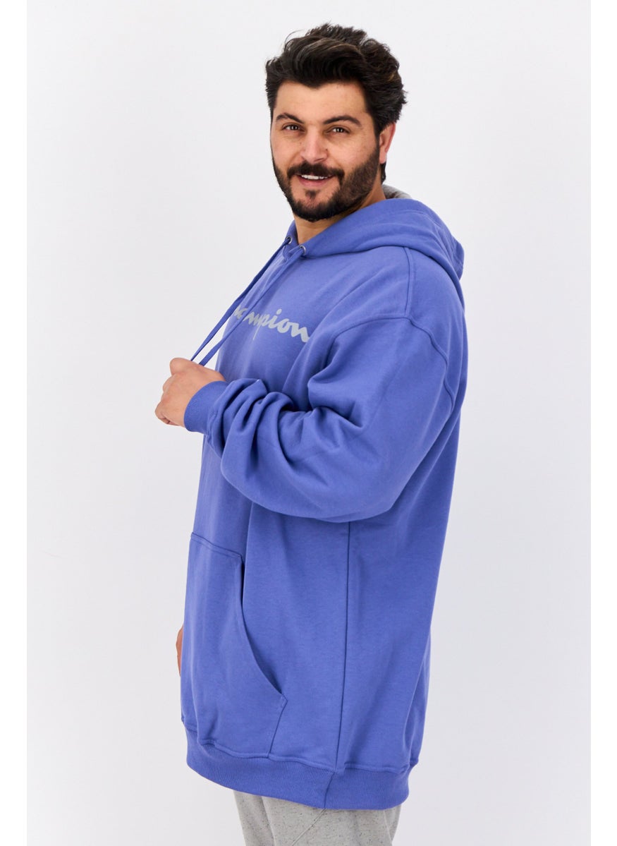Men Big And Tall Long Sleeves Outdoor Sweatshirt, Light Purple