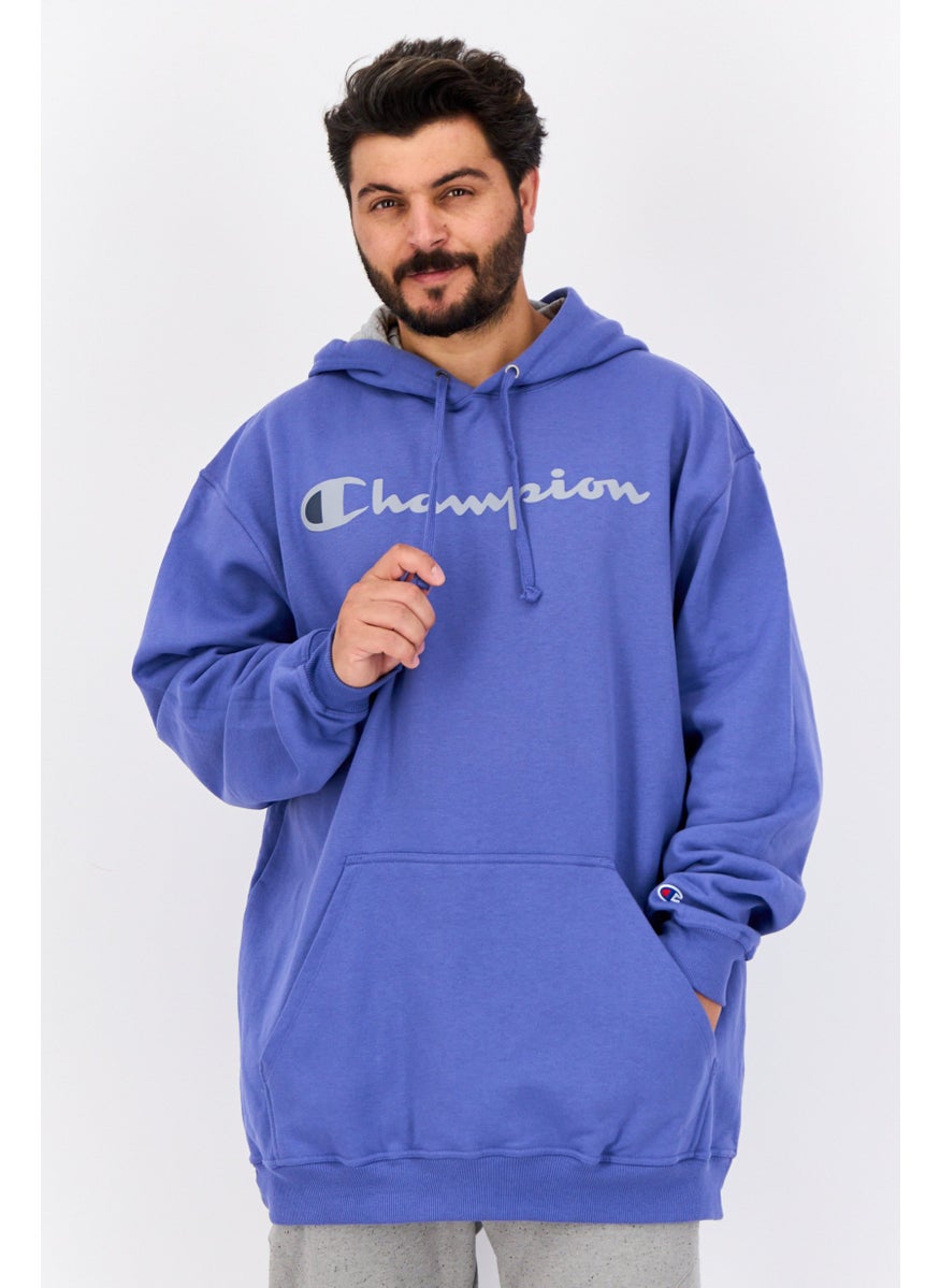 Men Big And Tall Long Sleeves Outdoor Sweatshirt, Light Purple