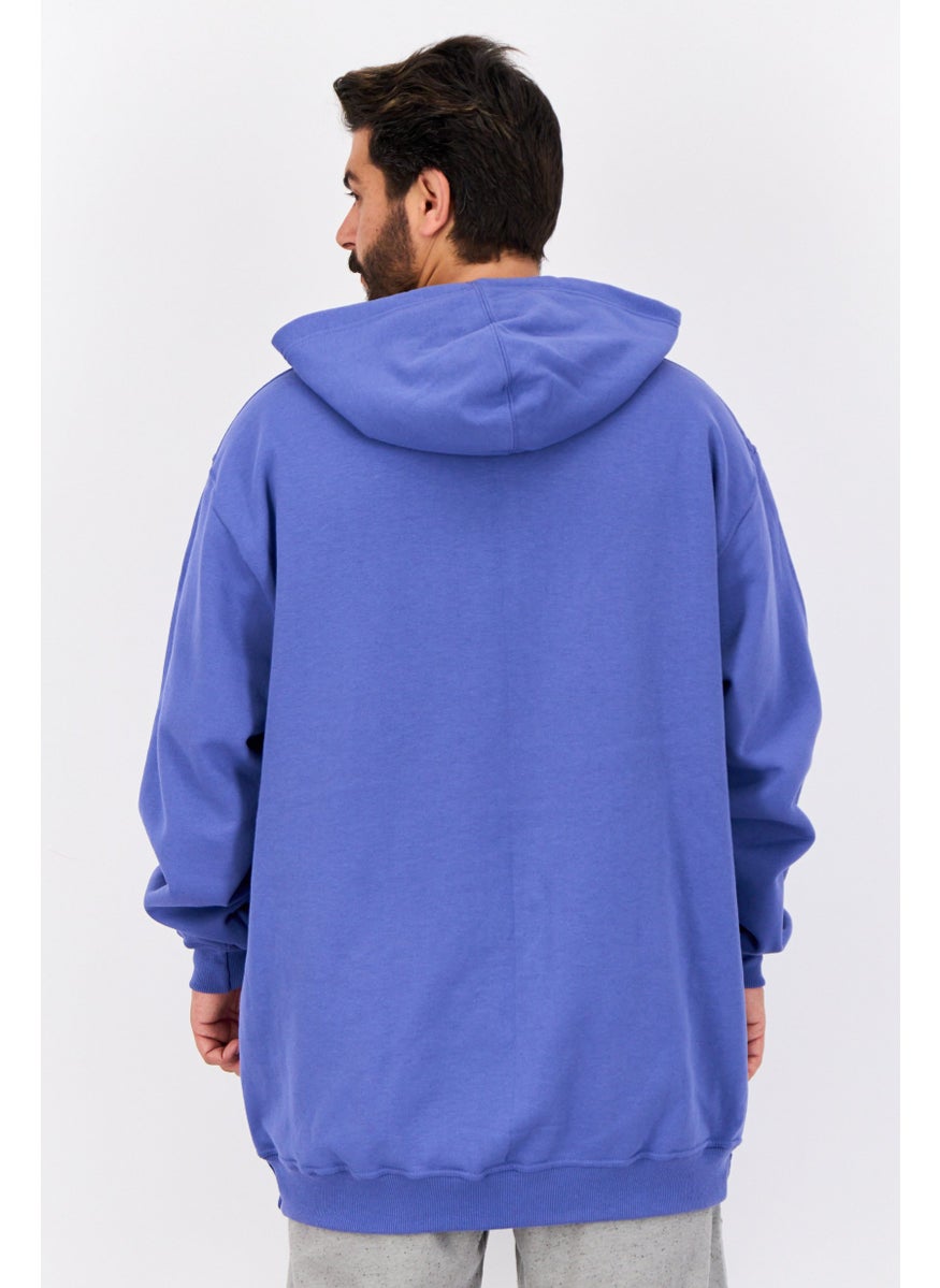 Men Big And Tall Long Sleeves Outdoor Sweatshirt, Light Purple