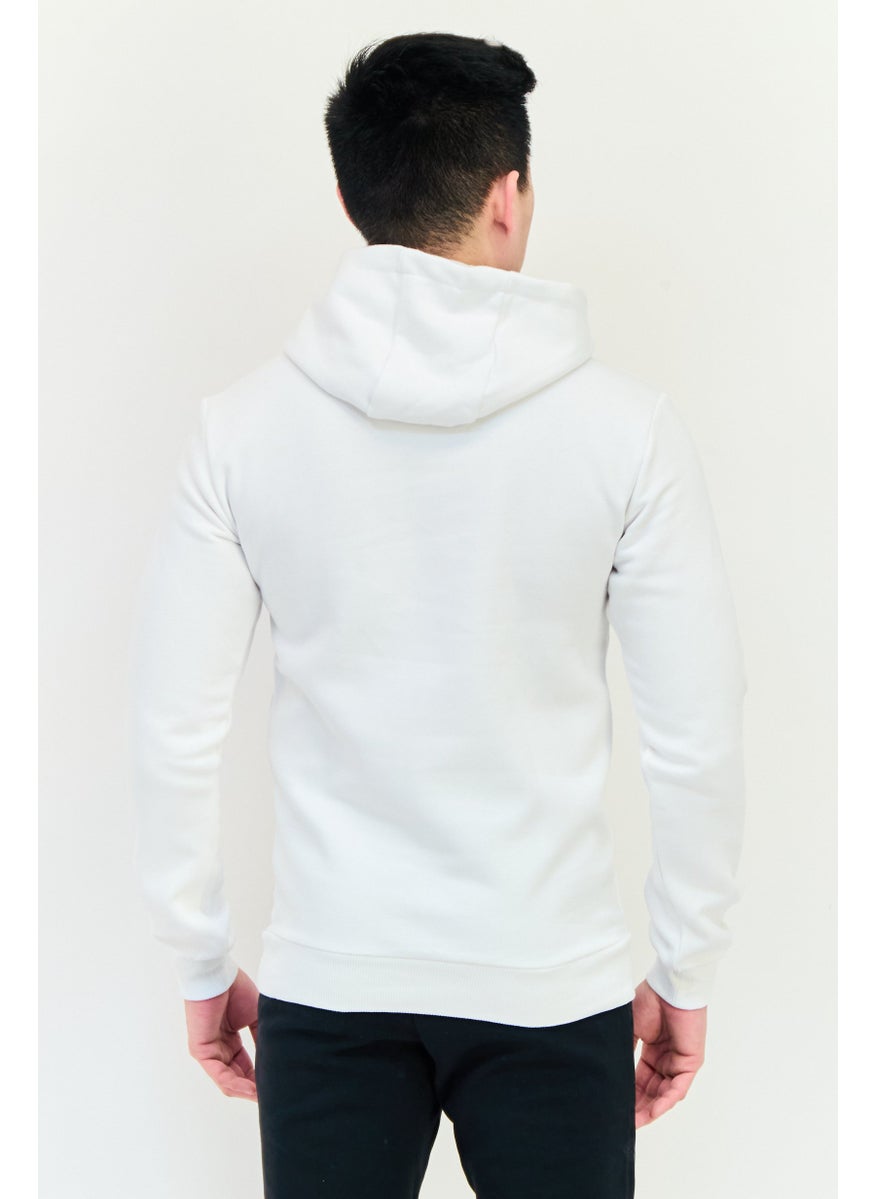 Men Sportswear Fit Long Sleeves Running Sweatshirt, White