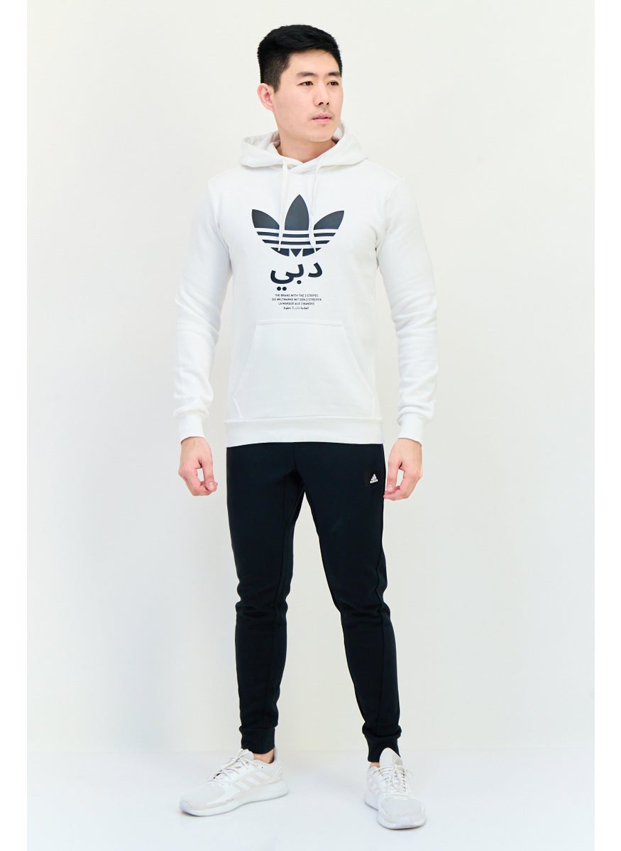 Men Sportswear Fit Long Sleeves Running Sweatshirt, White