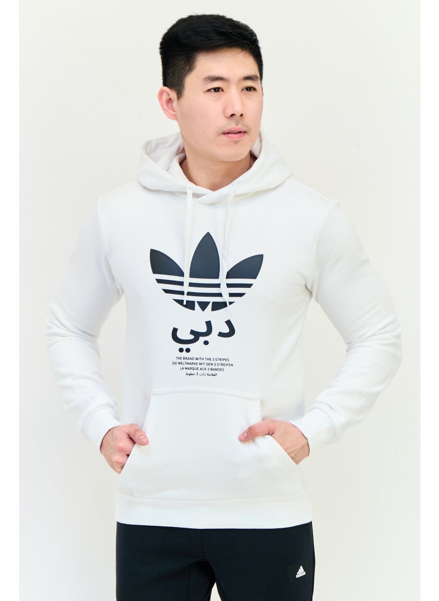 Men Sportswear Fit Long Sleeves Running Sweatshirt, White