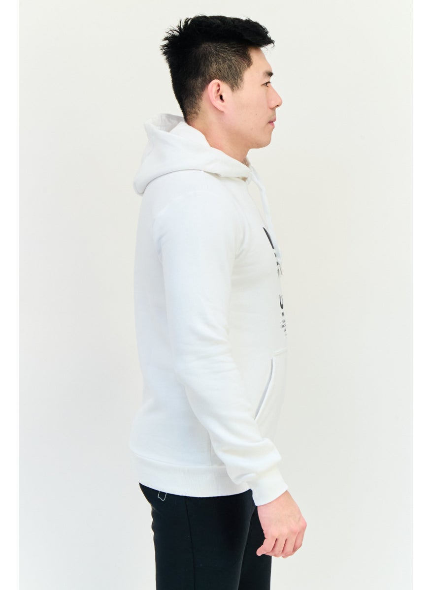 Men Sportswear Fit Long Sleeves Running Sweatshirt, White
