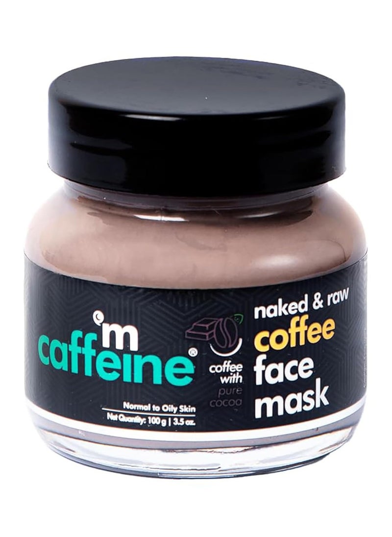 Coffee De Tan Face Pack Mask with Kaolin Clay, Multani Mitti & Bentonite Clay | Removes Tan, Cleanses Pores & Controls Excess Oil | For All Skin Types (100gm)