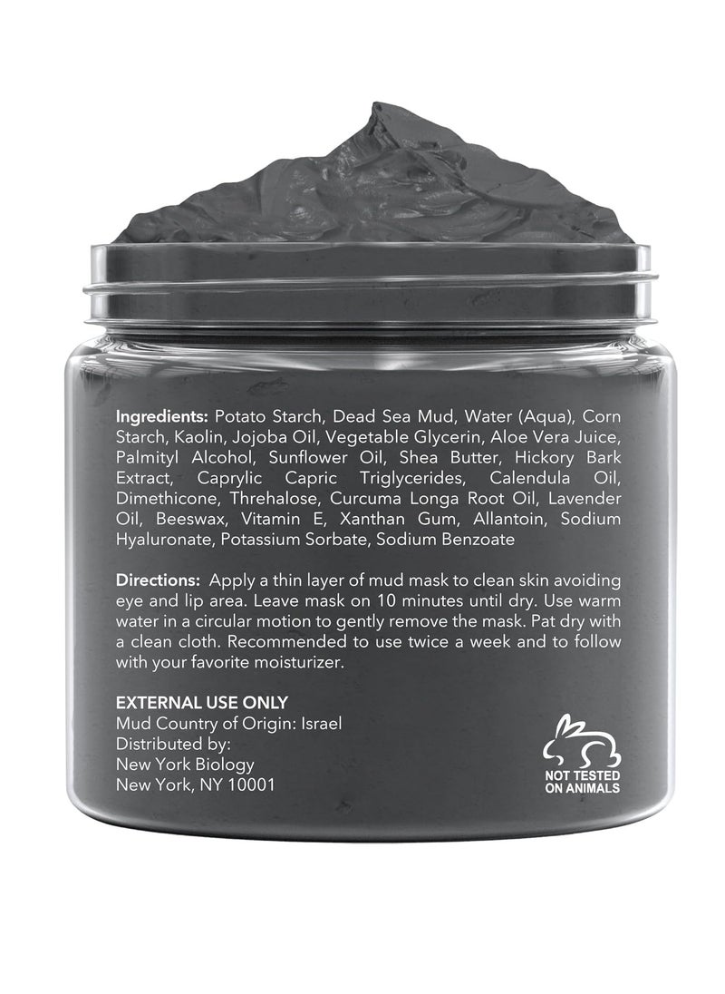 Dead Sea Mud Mask for Face and Body Infused with Lavender Spa Quality Pore Reducer for Acne Blackheads and Oily Skin Tightens Skin for A Healthier Complexion 250 g
