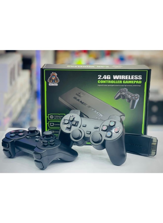 USB Wireless Console Game Stick Video Game Console Built-in Classic Games 8 Bit Mini Retro Controller HDMI Output Dual Player- 4K Ultra HD Game Stick