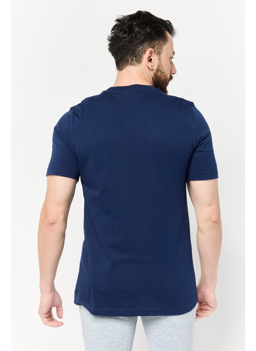 Men Sportswear Fit Short Sleeve Training T-Shirt, Navy