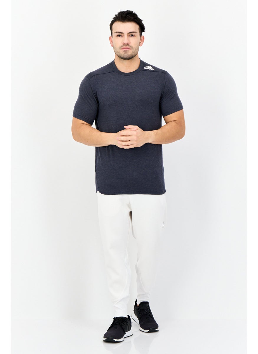 Men Sportswear Fit Short Sleeve Outdoors T-Shirt, Dark Grey