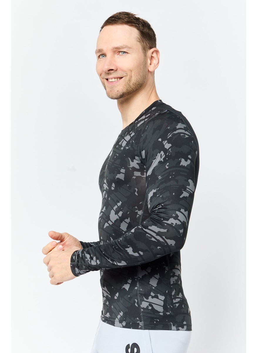 Men Sportswear Fit Long Sleeves Training T-Shirt, Multicolor