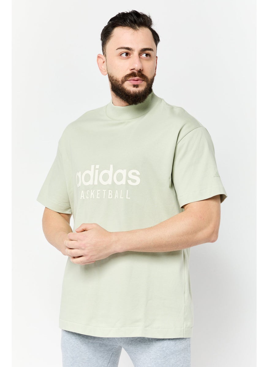 Men Sportswear Fit Short Sleeve Outdoor T-shirt, Sage
