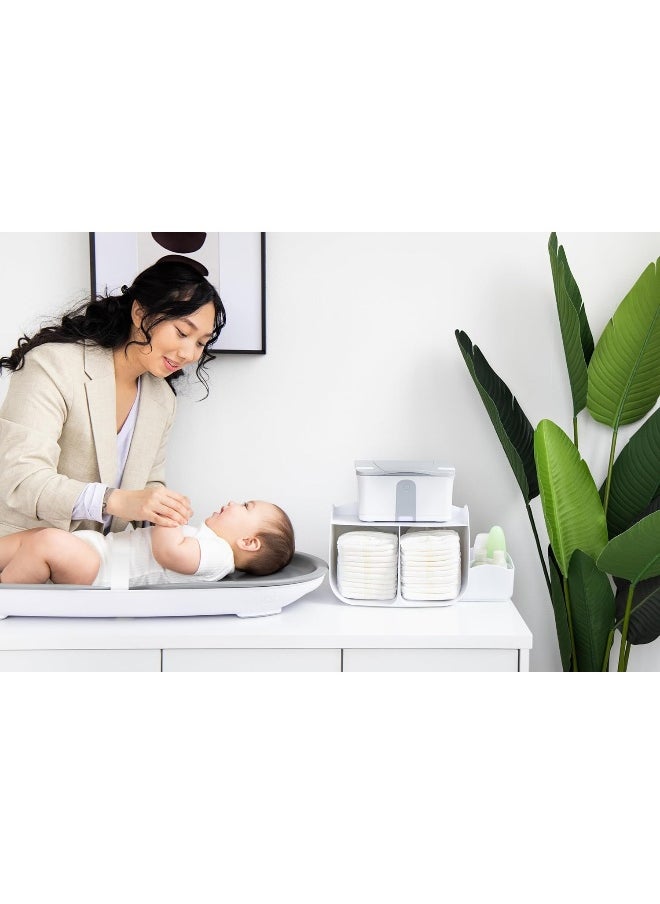 Ubbi Tabletop Diaper Caddy, Diaper Storage, Caddy Organizer, Stores Baby Diapers, Wipes & Baby Accessories