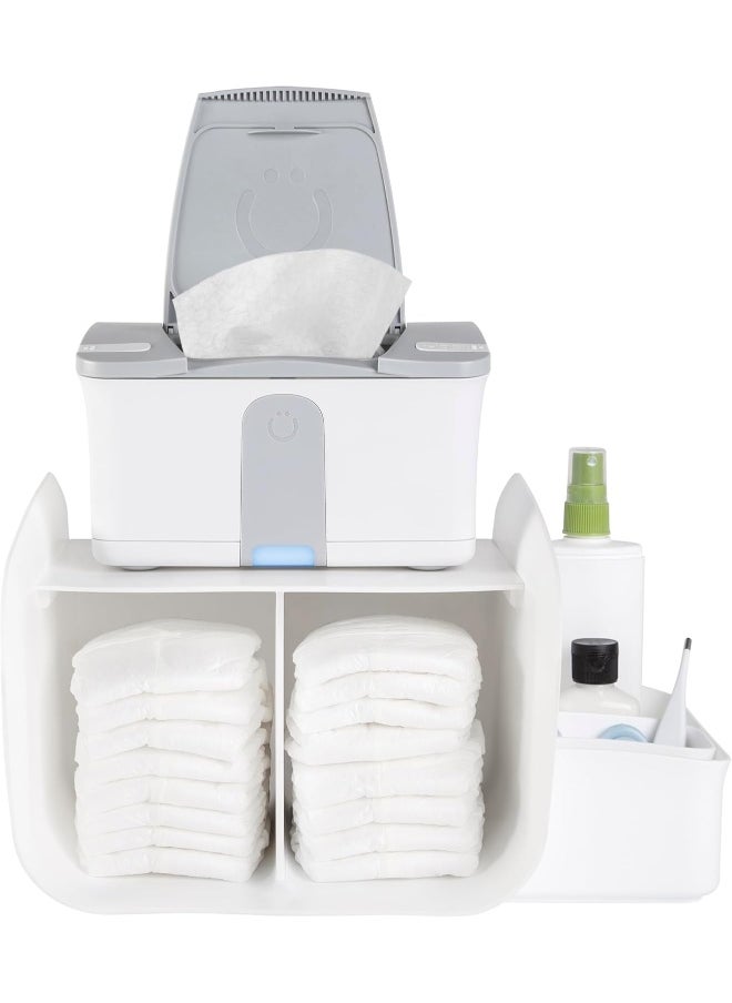 Ubbi Tabletop Diaper Caddy, Diaper Storage, Caddy Organizer, Stores Baby Diapers, Wipes & Baby Accessories