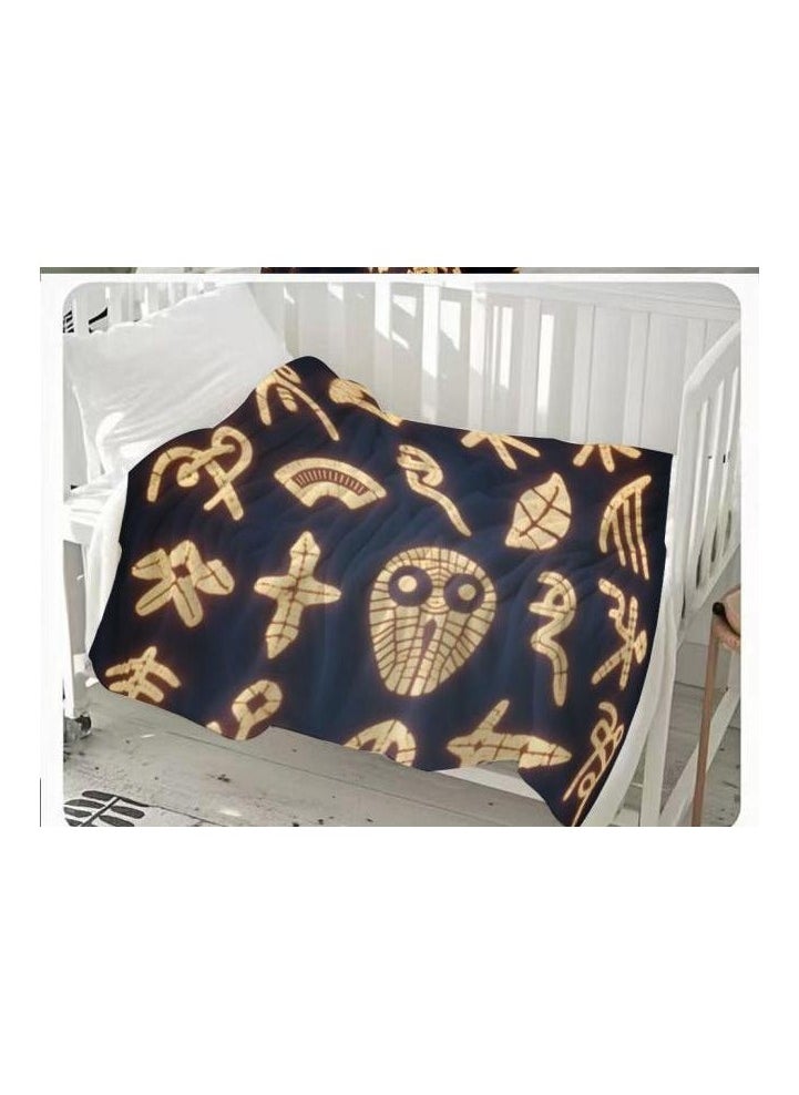 Children's or student cartoon flannel thin blanket (warm and comfortable, suitable for sleep, games) 100cm*150cm - 548