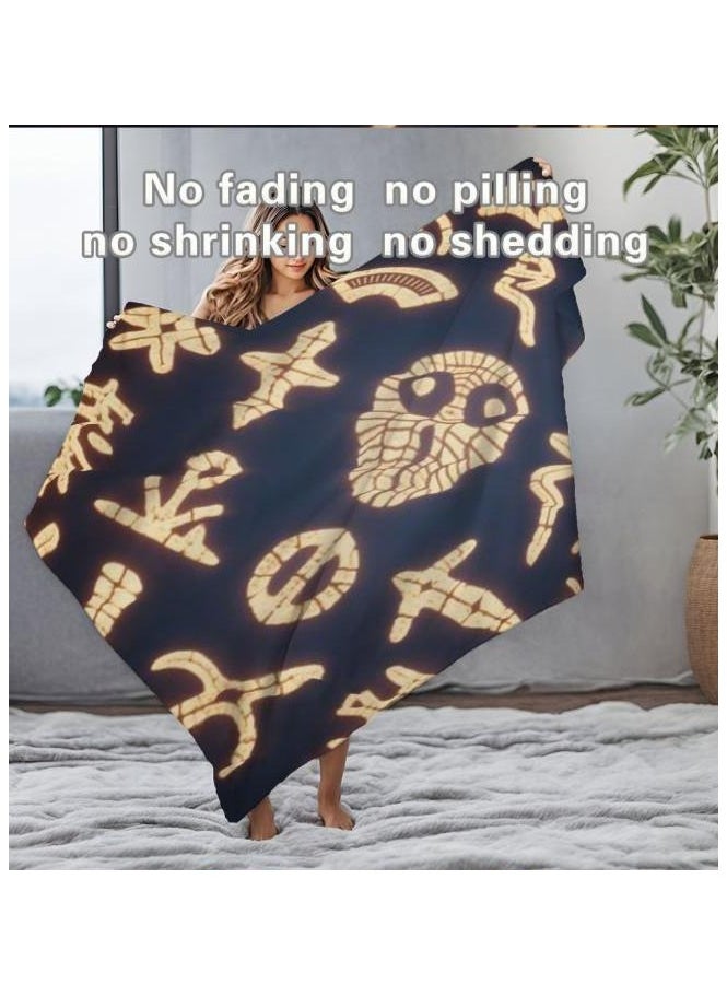 Children's or student cartoon flannel thin blanket (warm and comfortable, suitable for sleep, games) 100cm*150cm - 548