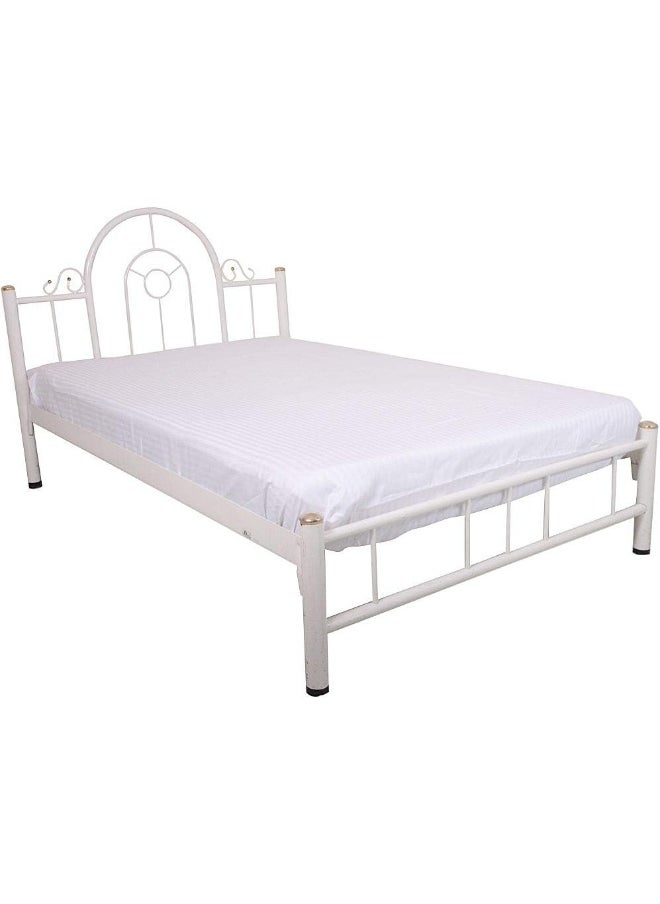 Hotel Linen Klub White Single Fitted Sheet
