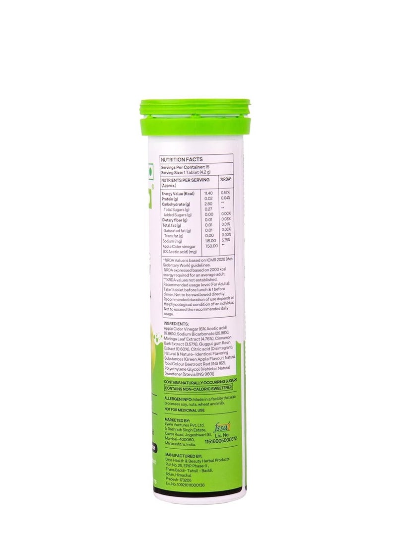 Vegan Collagen Guava Glow Biotin Vitamin C Brighter Youthful Skin 250g ACV Weight Loss 3 In 1 Fat Oxidation 15 Effervescent Tablets Green Apple 2 Count 15 Capsules