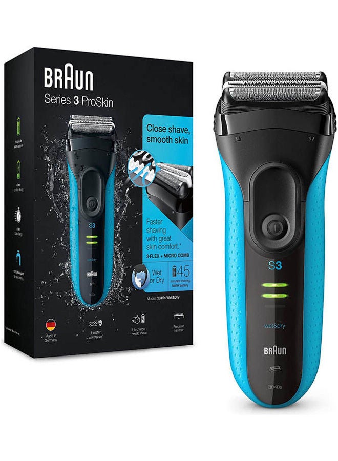 Series 3 ProSkin 3040s Rechargeable Wet&Dry Electric Shaver Blue