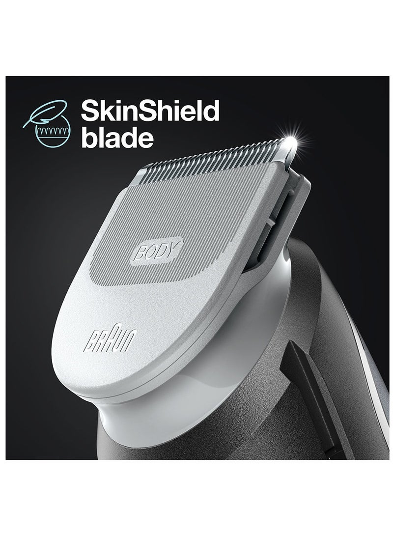 Body Groomer 3 Full Body With SkinShield Technology And Sensitive Comb - BG 3340 Grey