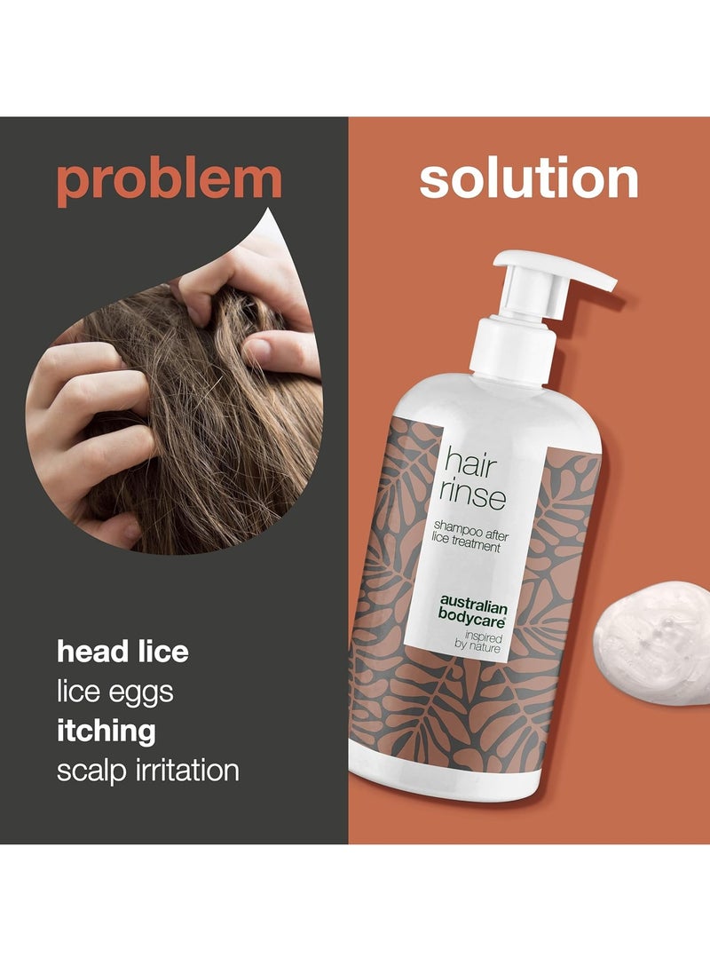 Hair Rinse 500ml Shampoo After Treatment for lice Tea Tree Oil Treatment Shampoo with 100 percent Pure Tea Tree Oil