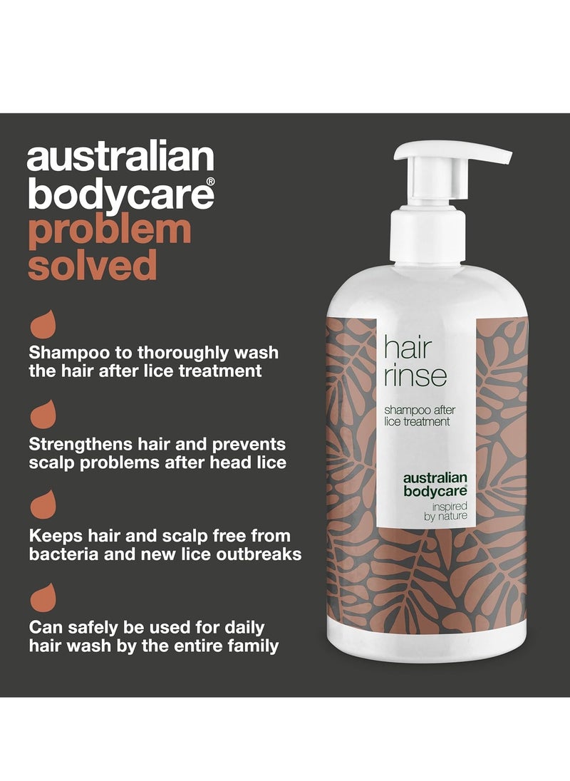 Hair Rinse 500ml Shampoo After Treatment for lice Tea Tree Oil Treatment Shampoo with 100 percent Pure Tea Tree Oil