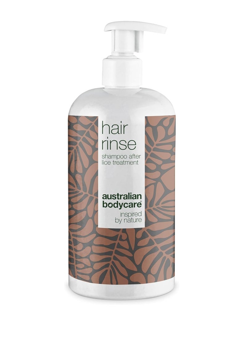 Hair Rinse 500ml Shampoo After Treatment for lice Tea Tree Oil Treatment Shampoo with 100 percent Pure Tea Tree Oil