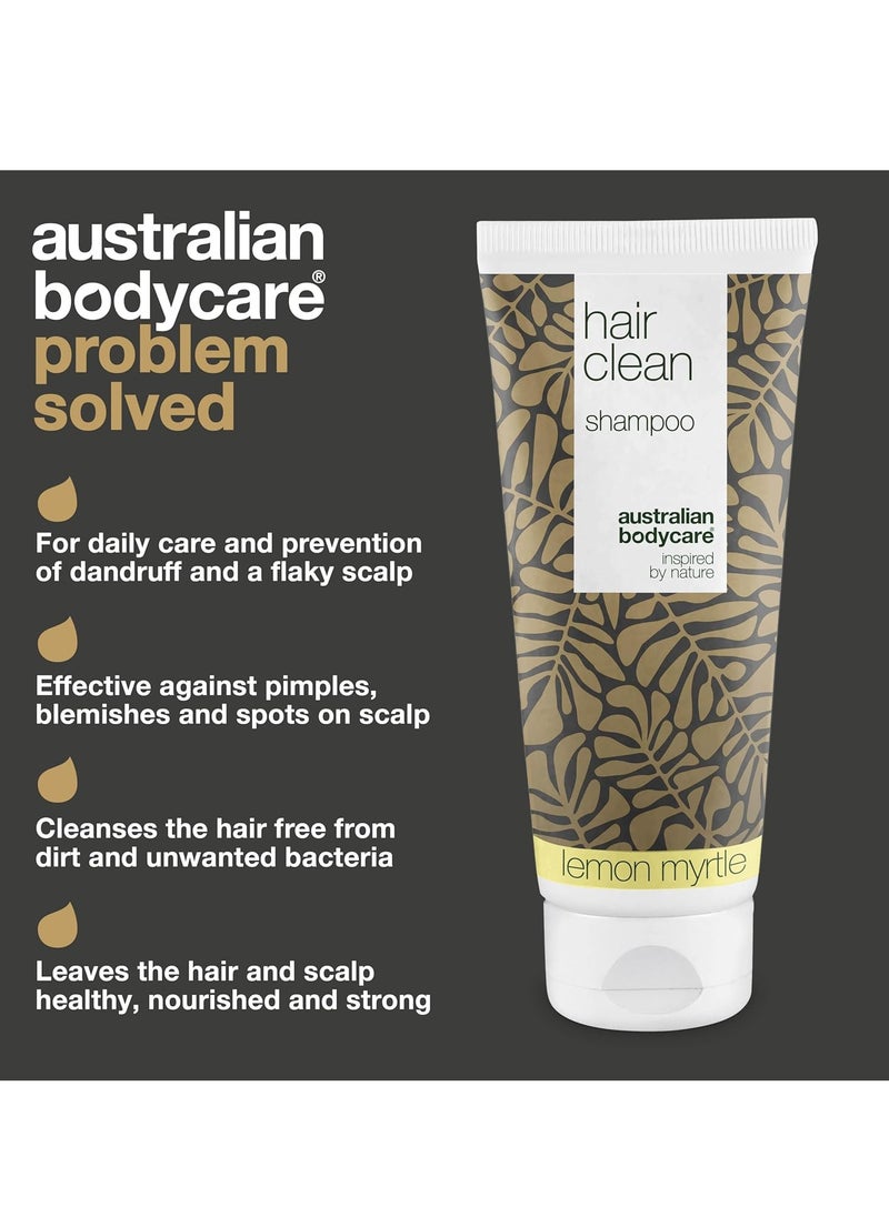 Hair Clean 200ml Shampoo with Tea Tree Oil and Lemon Myrtle Hair Cleanser for Itchy Flaky Dry Scalp Anti Dandruff Care for Psoriasis and Eczema For Scalp Spots and Pimples