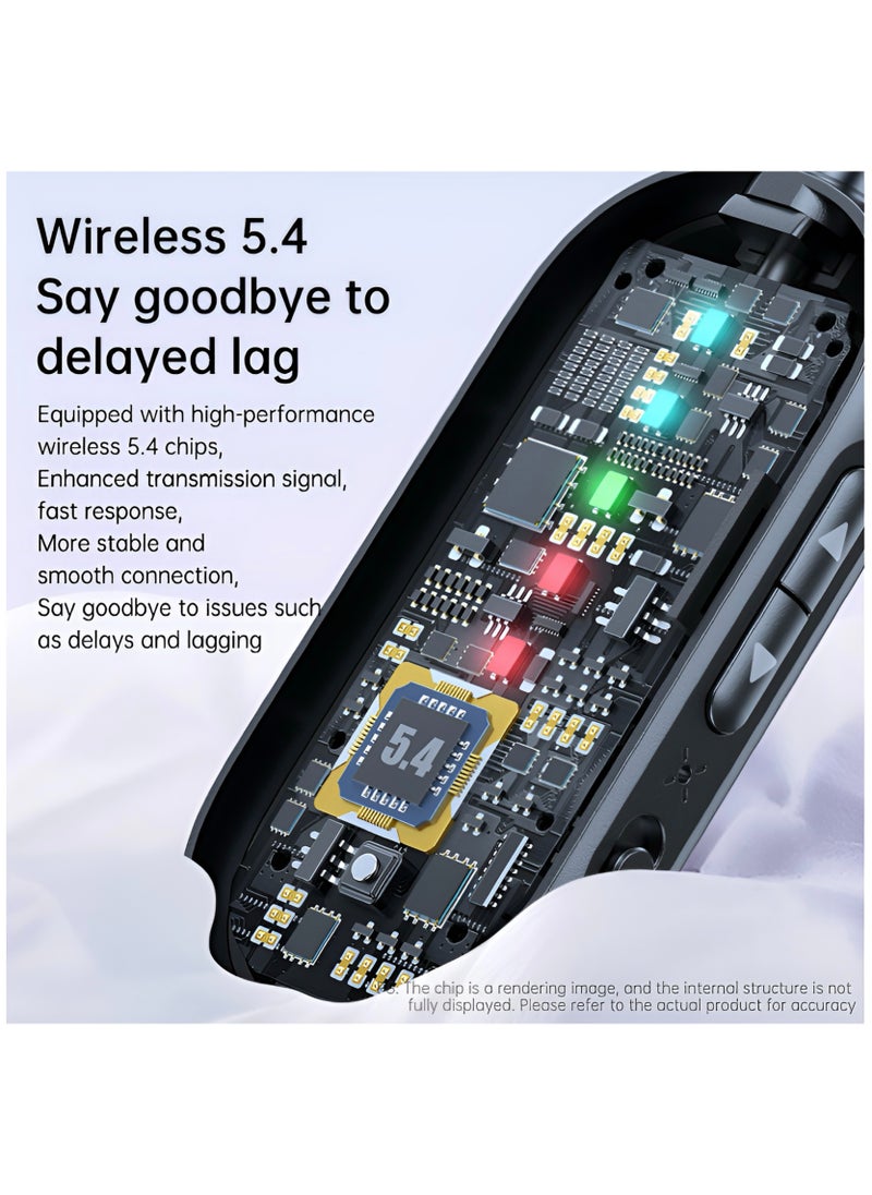 Bluetooth 5.4 (Latest Version) Compact Wireless Transmitter/Receiver 2in1, Wireless 3.5mm Aux, Dual Devices Simultaneously, Including In-flight adapter. Use on Airplanes,TV, Car, Home Stereo.