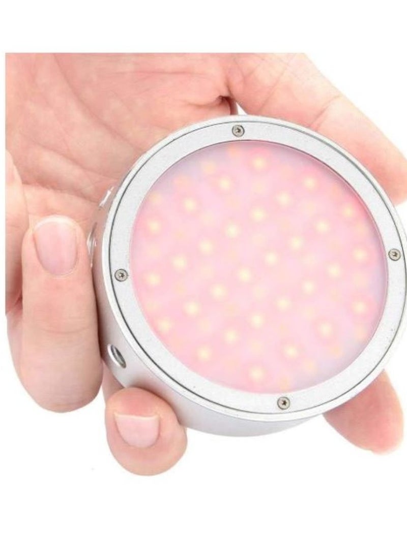GODOX R1 ROUND MINI CREATIVE RGB LIGHT SILVER