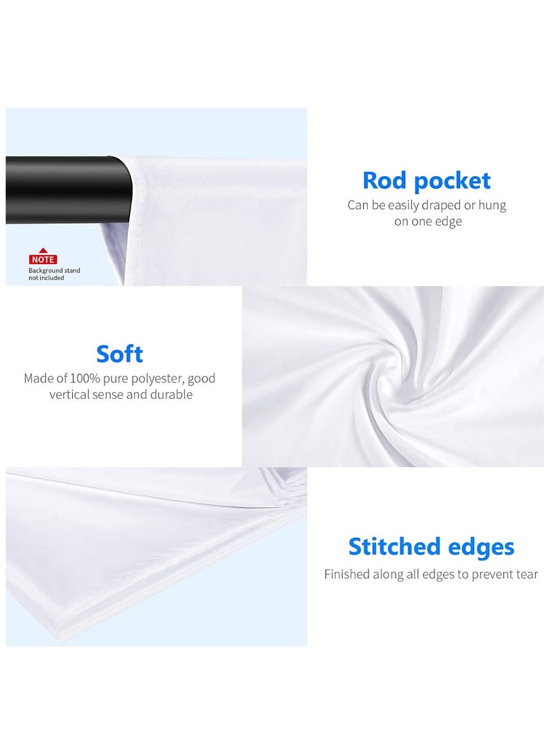 Neewer 6x9 feet/1.8x2.8 meters Photo Studio 100 Percent Pure Muslin Collapsible Backdrop Background for Photography, Video and Television (Background Only) - White