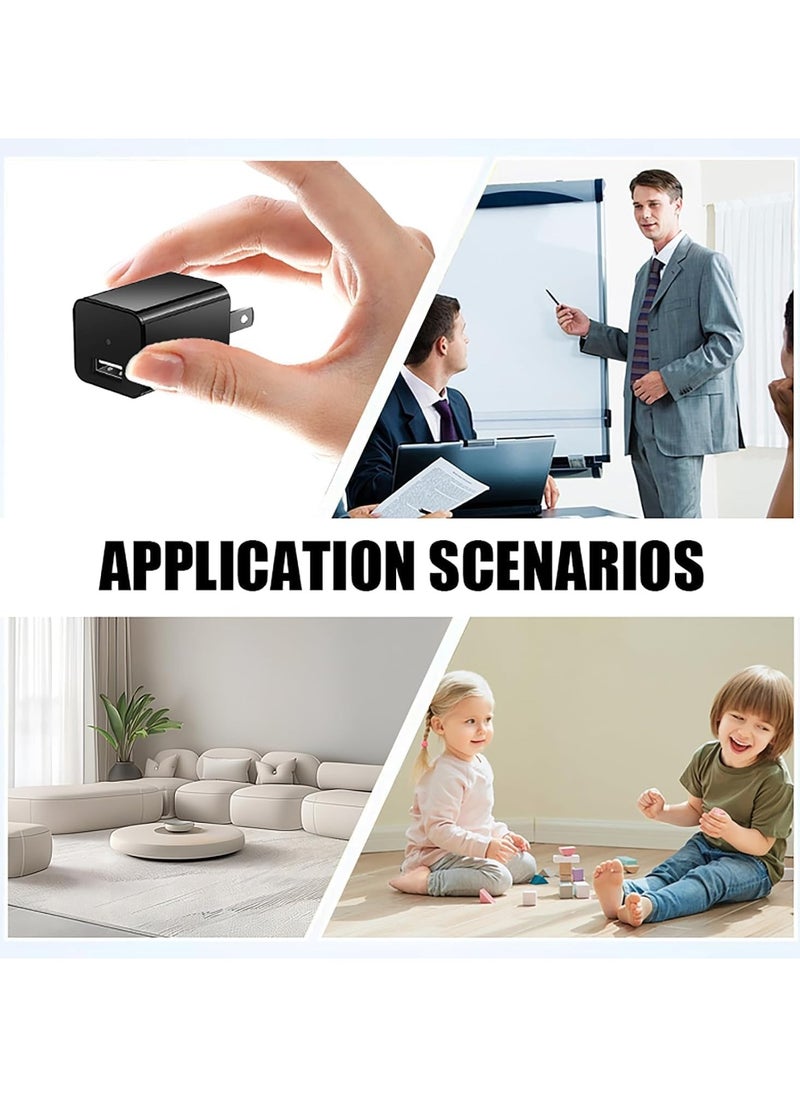 Invisible Camera Charging Adapter  1080P Full HD Motion Sensor Loop Recording  with WiFi Needed For Home or Office